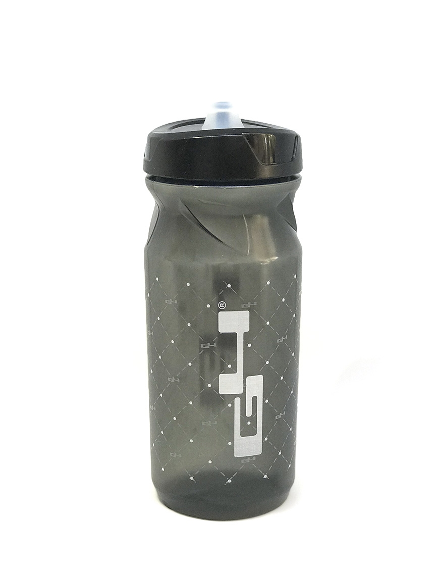 black cycling water bottle