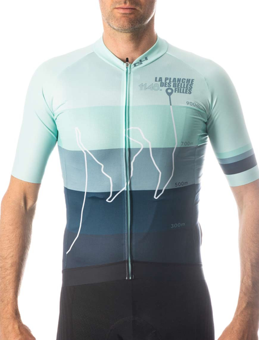 mens blue cycling jersey