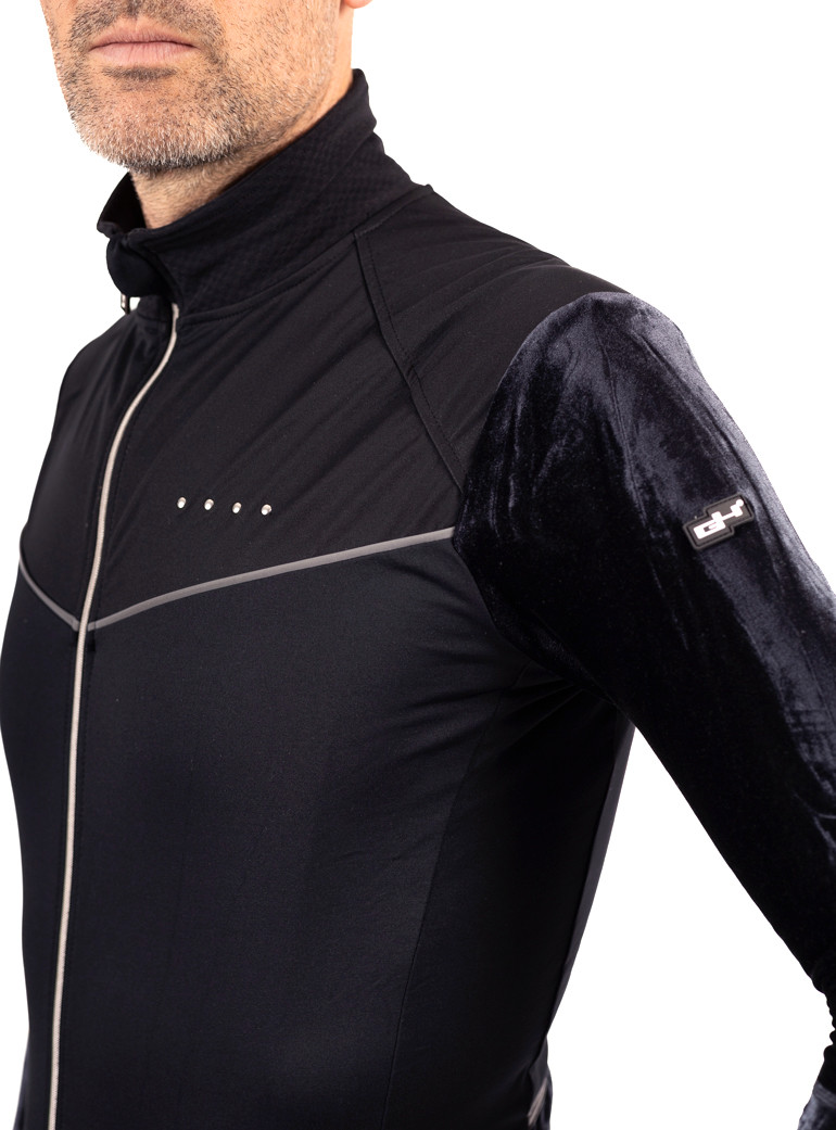 men's long-sleeved windproof cycling jersey