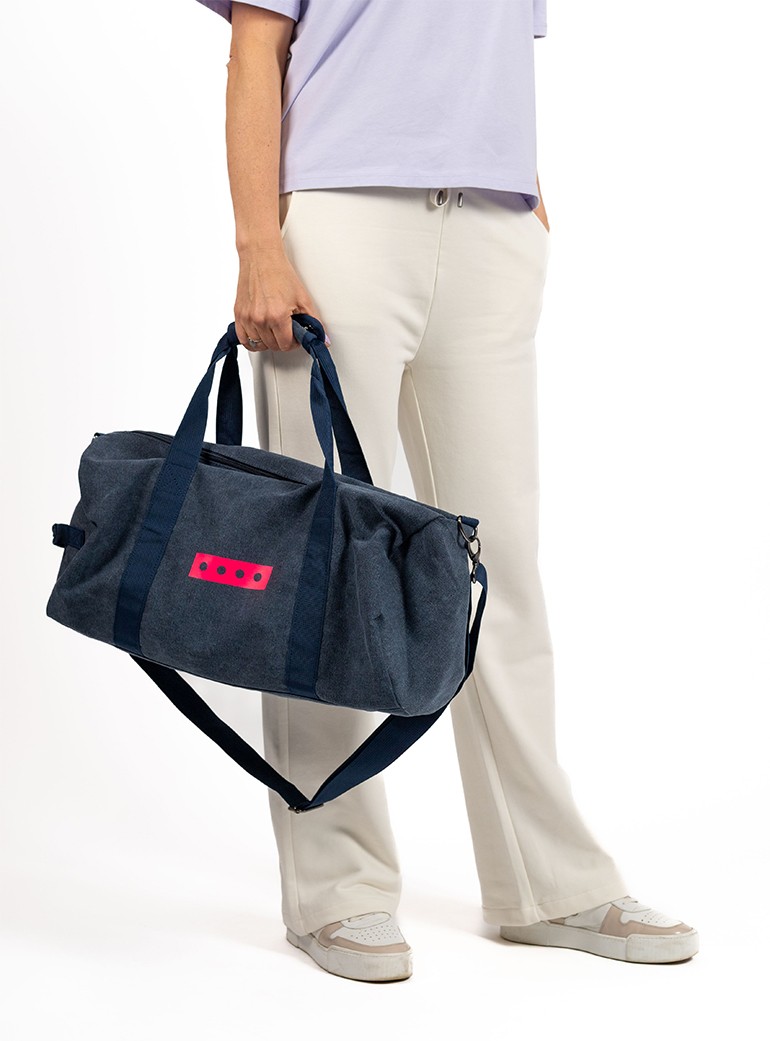 sac de voyage bleu jeans