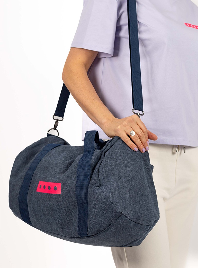 sac de voyage bleu jeans