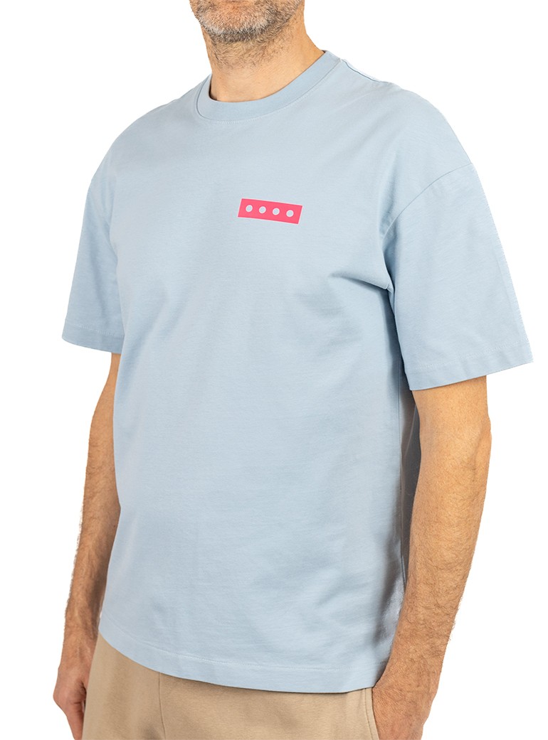 oversize blue t-shirt for man