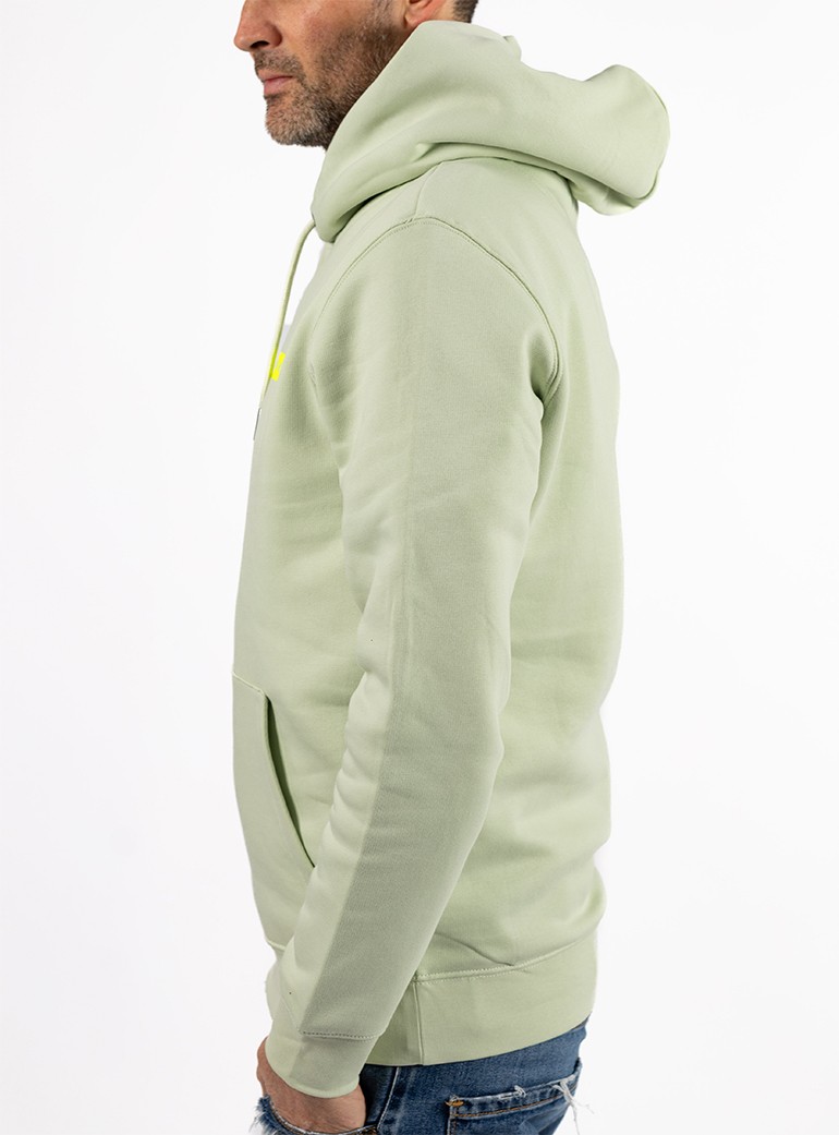 sweat à capuche vert unisexe