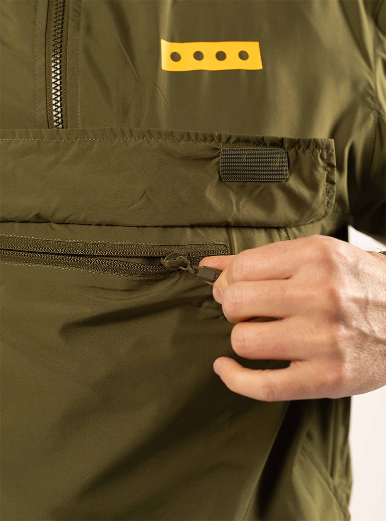 waterproof khaki windbreaker for men