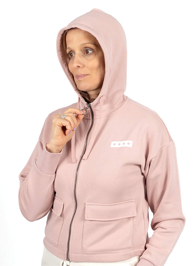 veste jogging femme rose