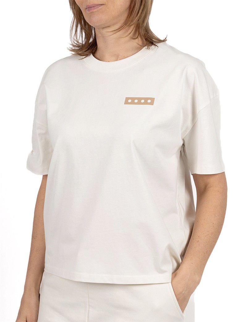 t-shirt oversize femme beige